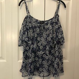 Torrid Cold Shoulder Floral Tank